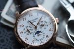 Patek Philippe Complications Swiss Cal.240 Q Movement RG Case Arabic Numeral Markers Watch 40mm 